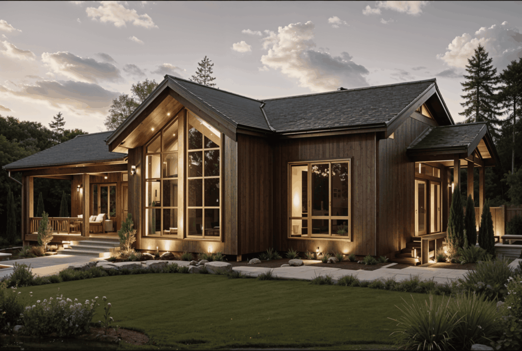 Дом из профилированного бруса DG25