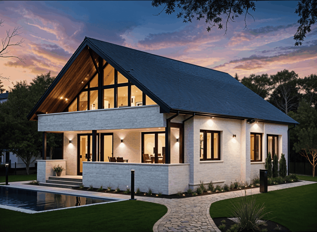 Дом из профилированного бруса XX25